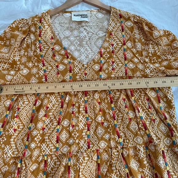 Savanna Jane Rayon Blouse, Embroidered Details, Size L, Excellent Condition - Picture 7 of 10